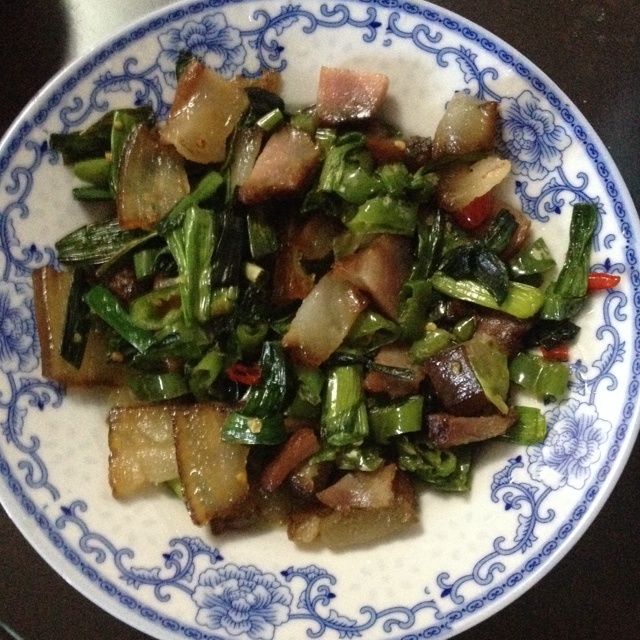 青蒜炒腊肉