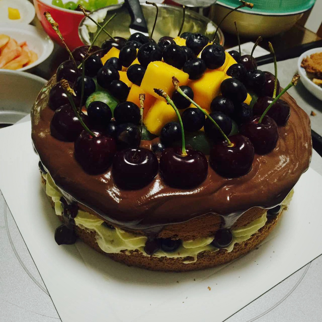 不消泡的巧克力戚风