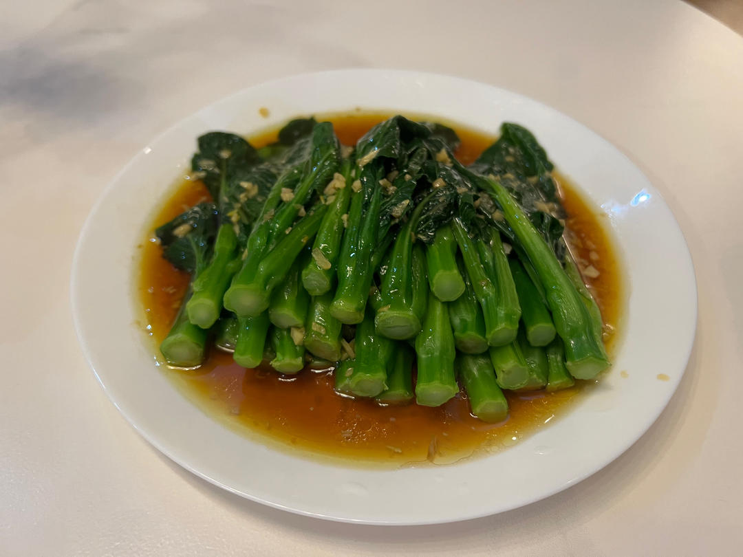 白灼油菜—年夜饭最受欢迎的素菜