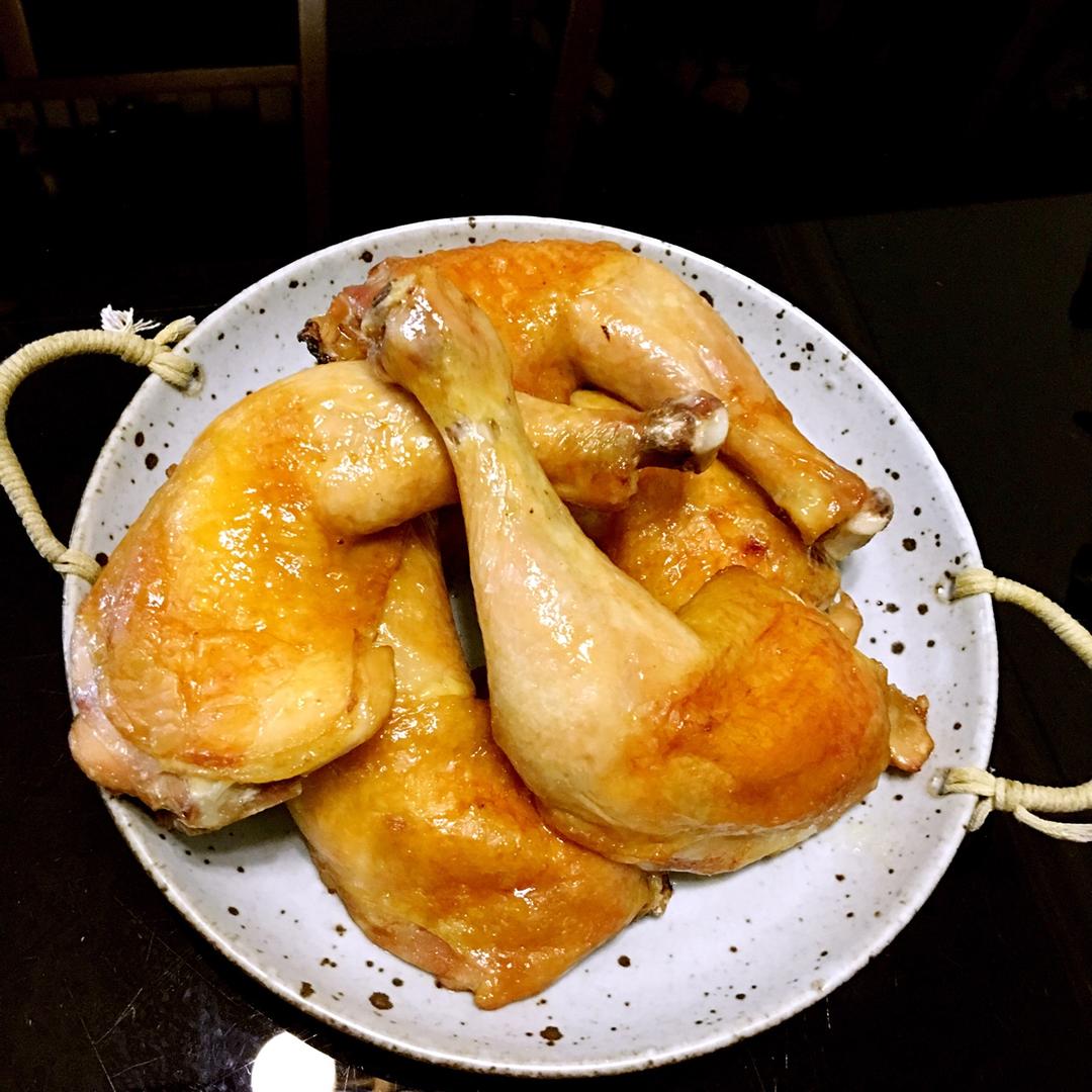 蒜香黄油烤鸡腿