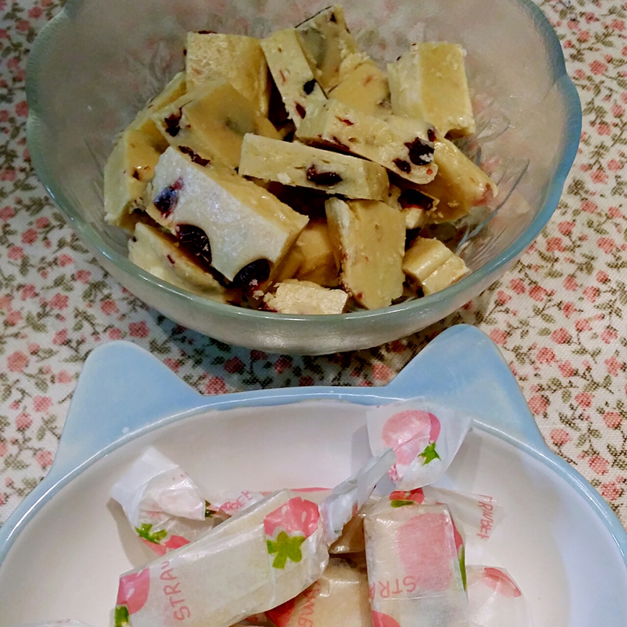 蔓越莓花生牛轧乳（棉花糖版）