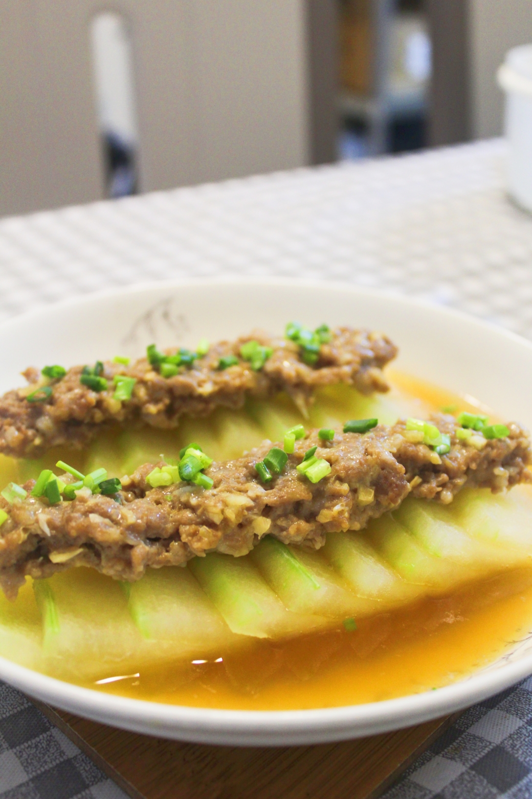 肉末蒸冬瓜：健康清淡的简单蒸菜