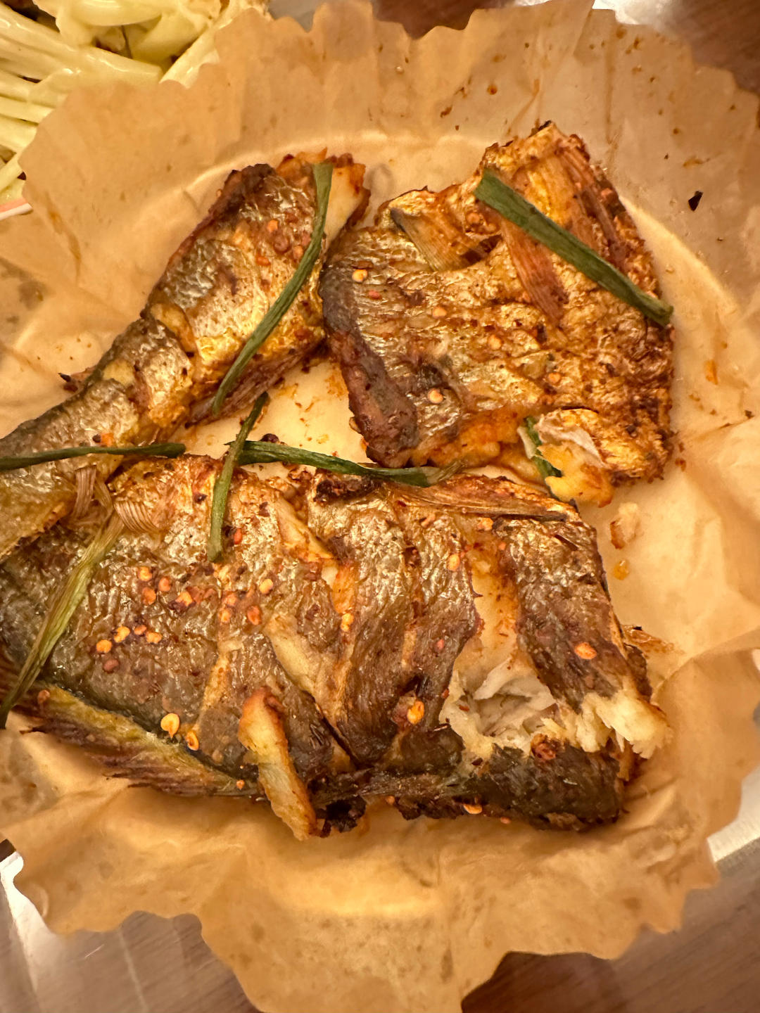 快手烧烤大黄鱼（椒盐孜然风味）