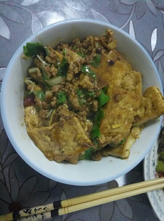 鱼香煎豆腐