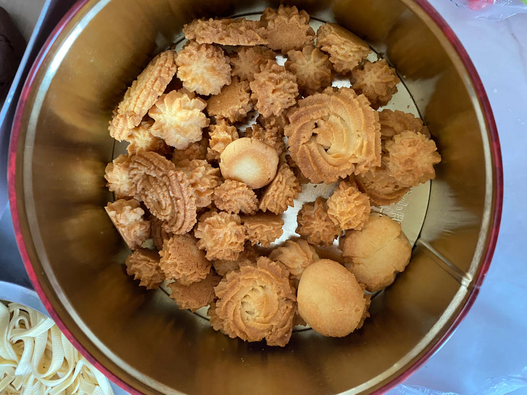 曲奇饼干，完美配方超好挤，酥到不敢碰，一个月还能酥掉渣