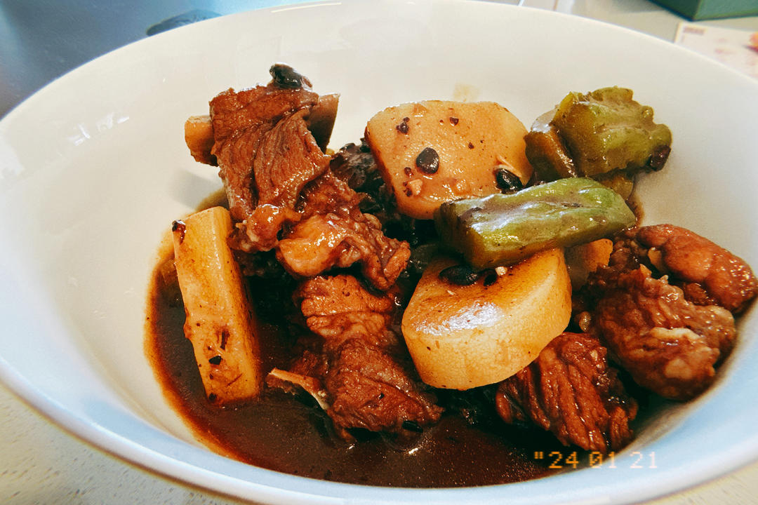 最好吃的苦瓜焖排骨