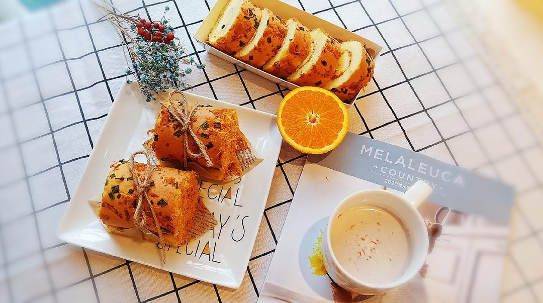 香葱肉松蛋糕卷