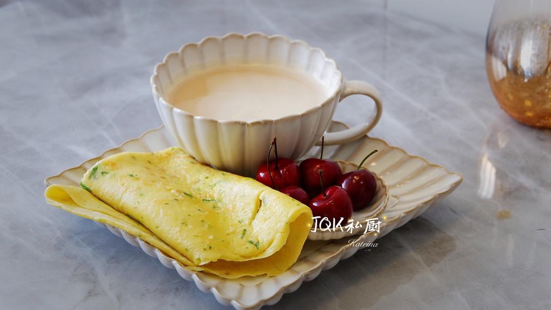 松软鸡蛋香葱饼【宝宝早餐】的做法 步骤5