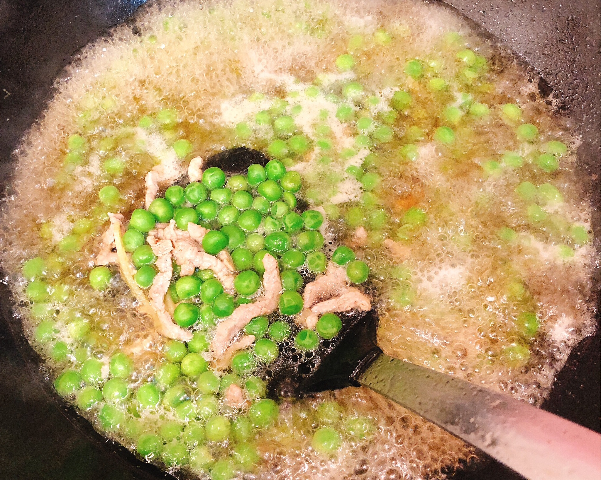 超爽口的豌豆肉丝汤的做法