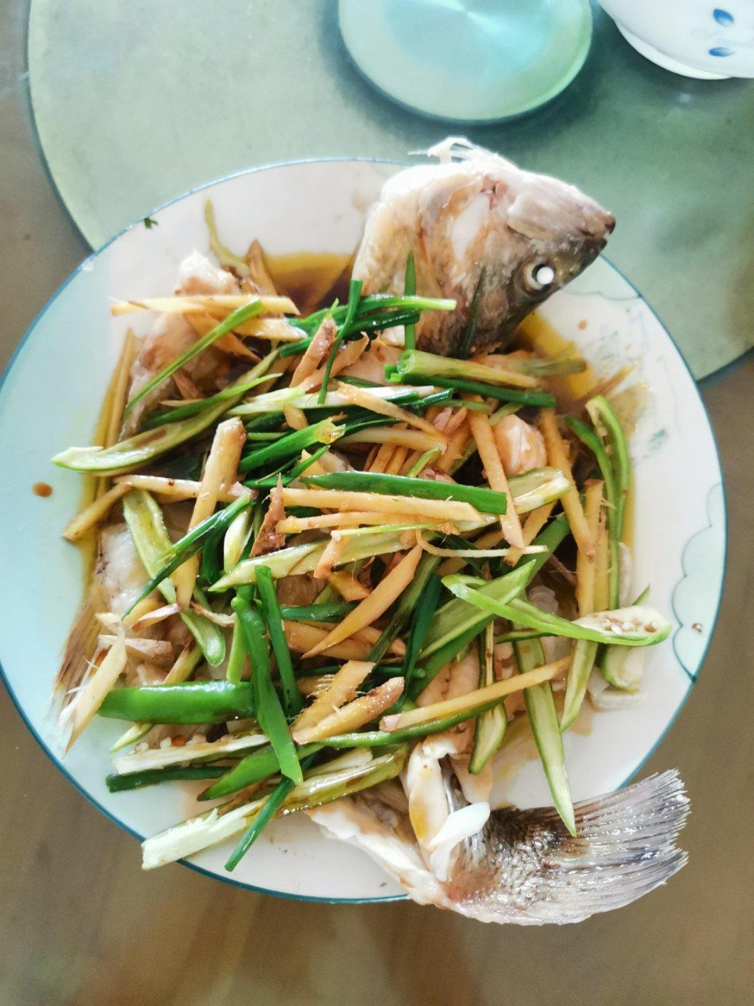 清蒸鱼（鲈鱼/多宝鱼/桂花鱼/石斑鱼……）