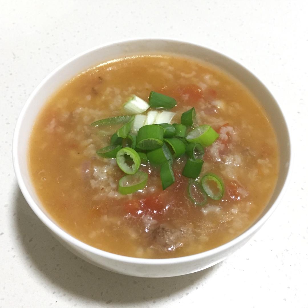 niya私房菜谱做的番茄牛肉粥