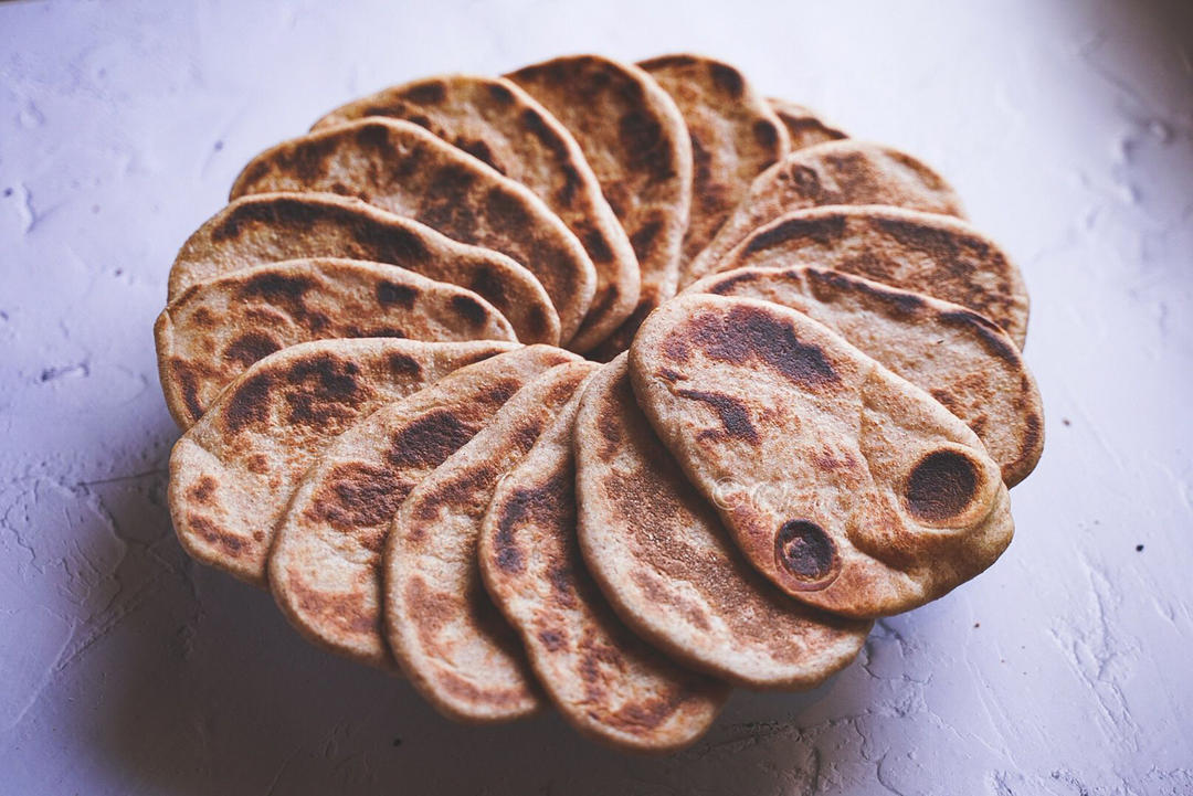 印度烤馕(Naan) 60%全麦｜香软健康·大气球