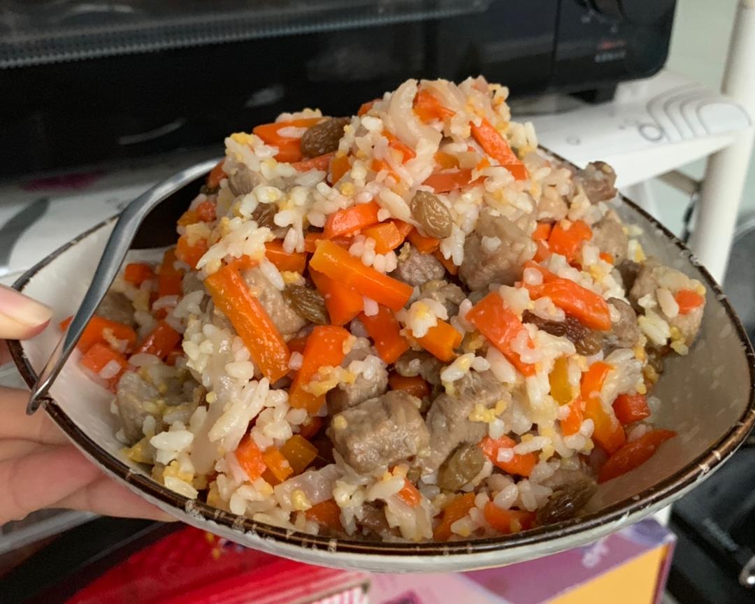 羊肉抓饭（超简易剩饭省时版）