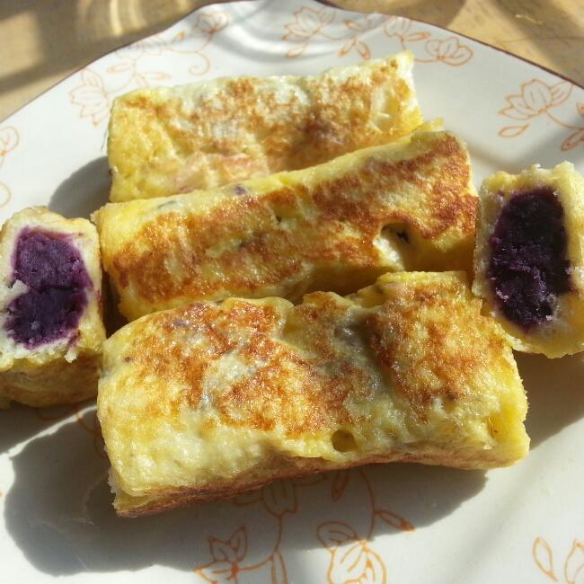 紫薯土司卷的做法