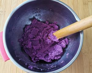 免烤无油低糖，好吃不上火的紫薯月饼的做法 步骤2
