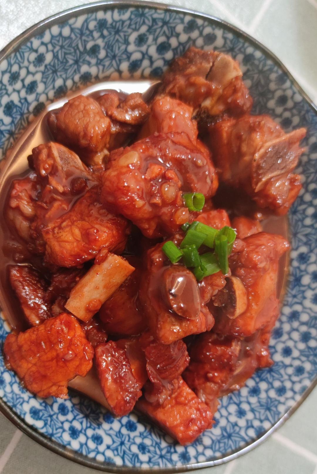 红腐乳烧排骨