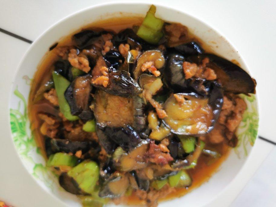红烧肉沫茄子