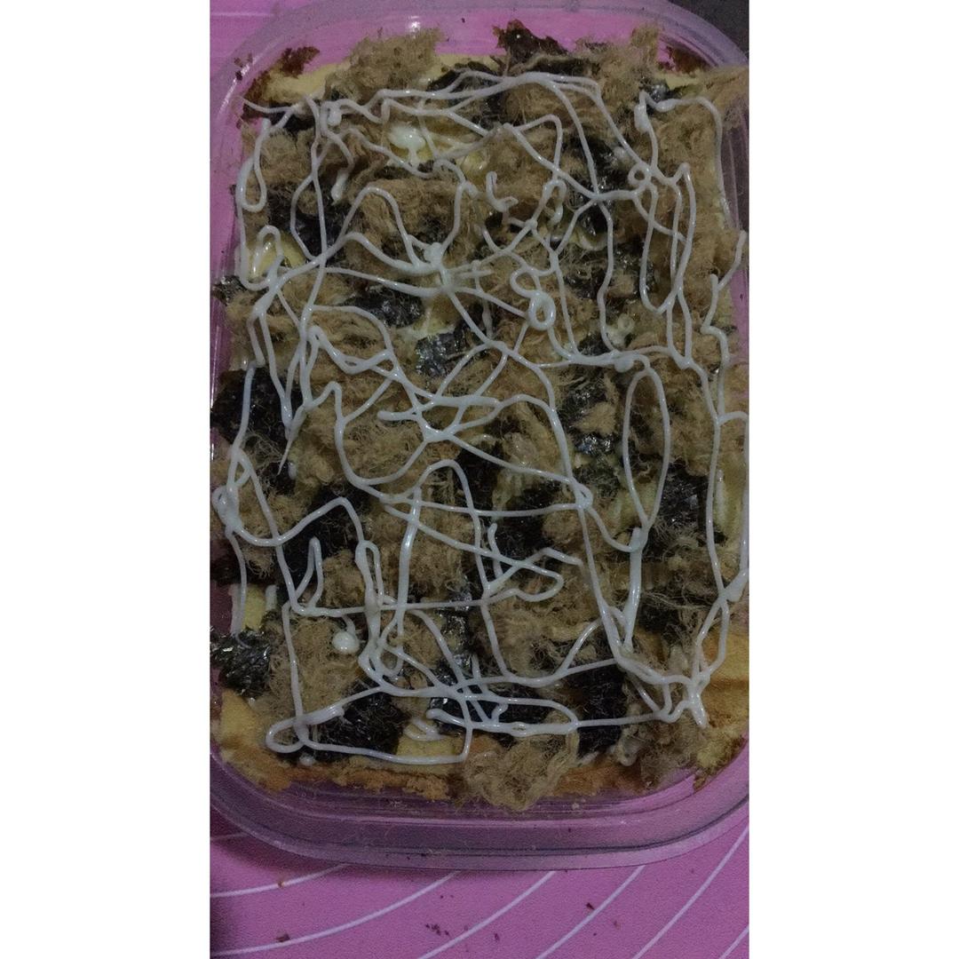 自制肉松沙拉蛋糕盒子