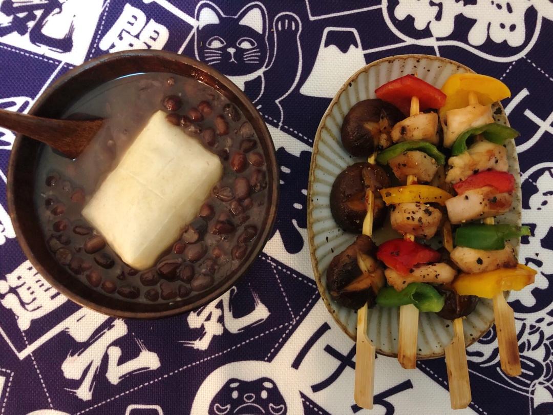 日式の烤年糕红豆汤