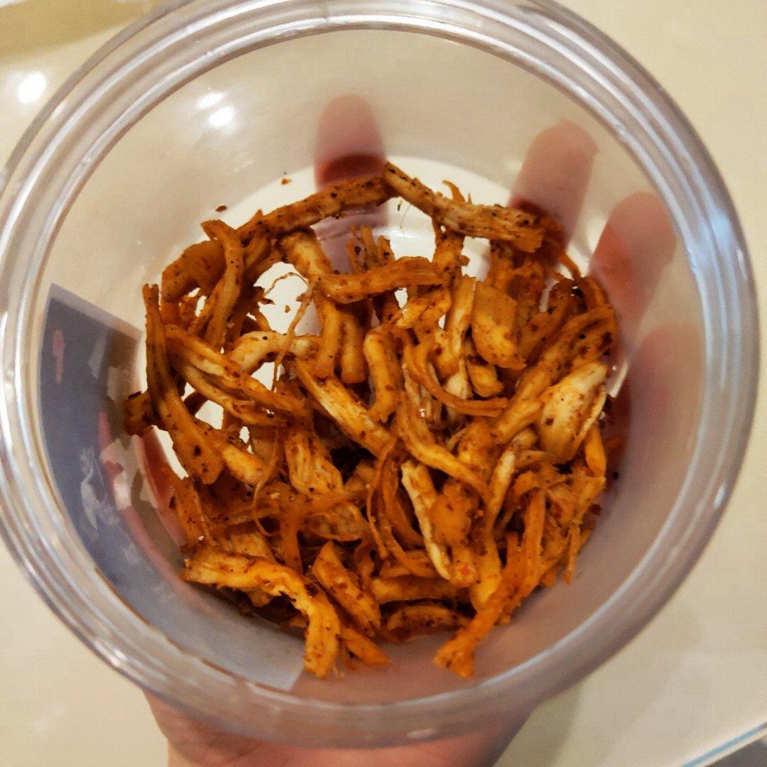 五香孜然烤鸡胸肉丝干（减肥零食）