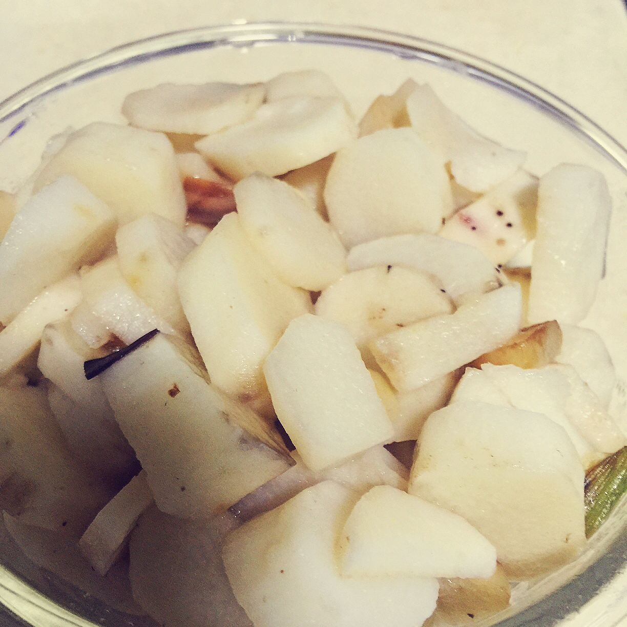 老丁的私房菜-清炒山药