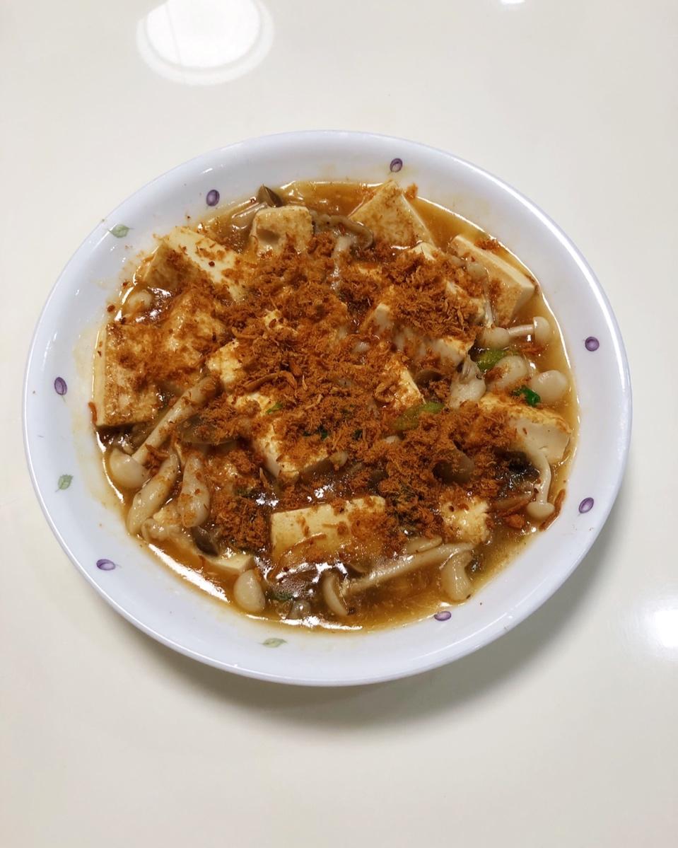 蘑菇烧豆腐