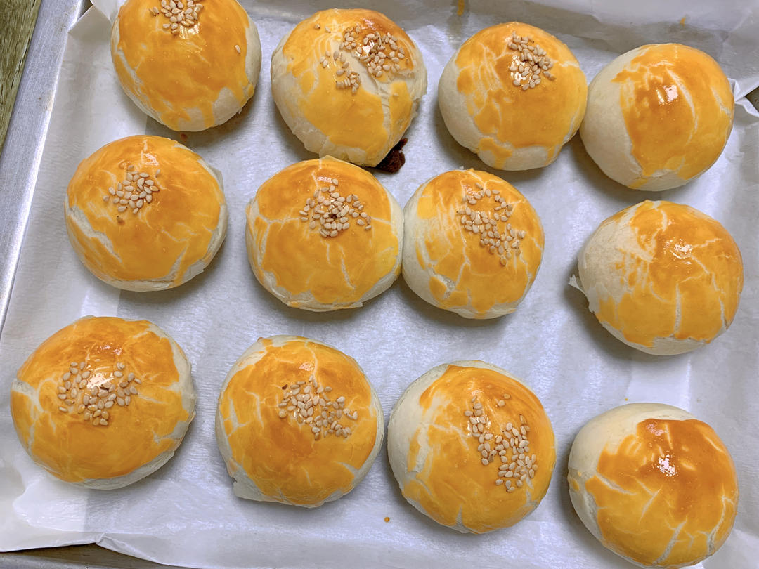 超简单 免揉 酥掉渣的蛋黄酥(超详细附全程视频)不破酥『万能酥皮』