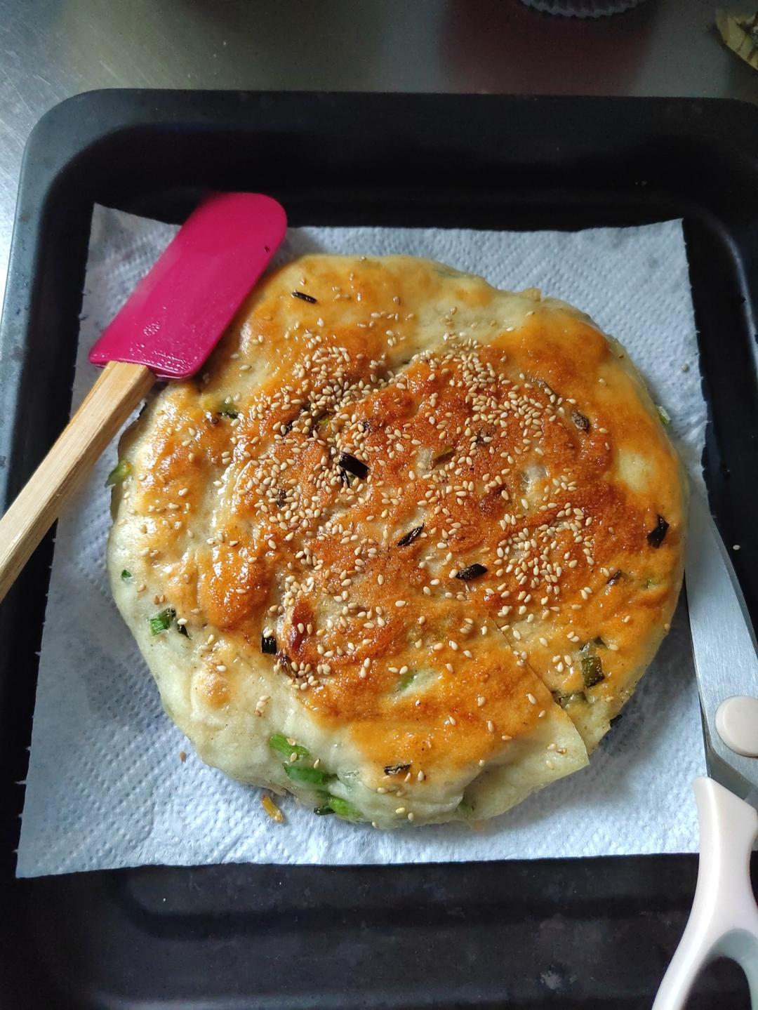 老上海羌饼（发面葱花饼）