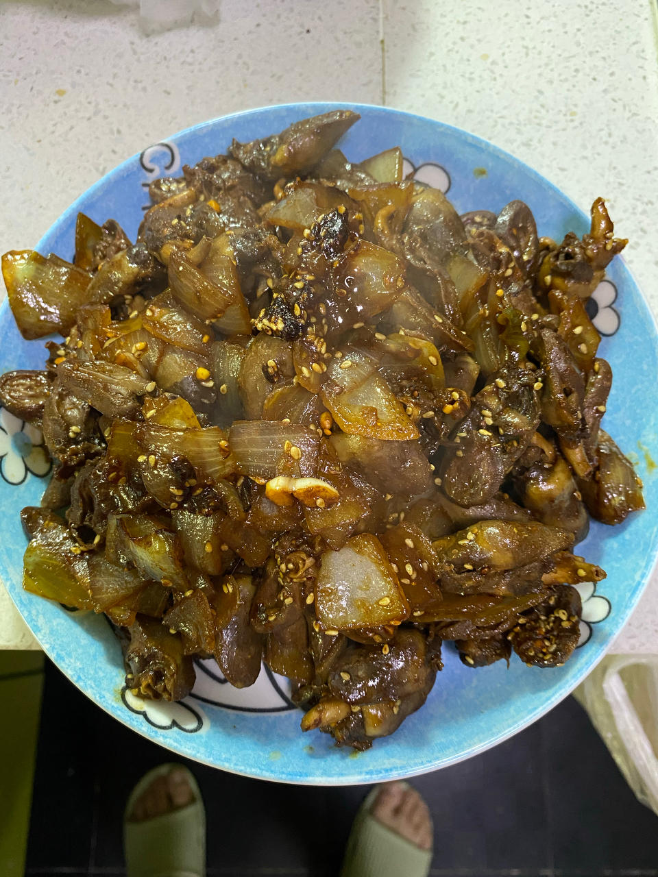 孜然鸡心