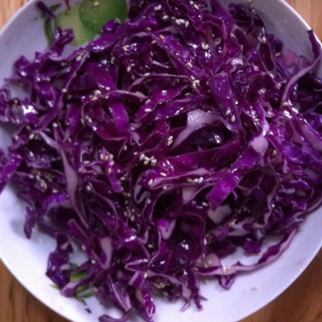 凉拌紫甘蓝