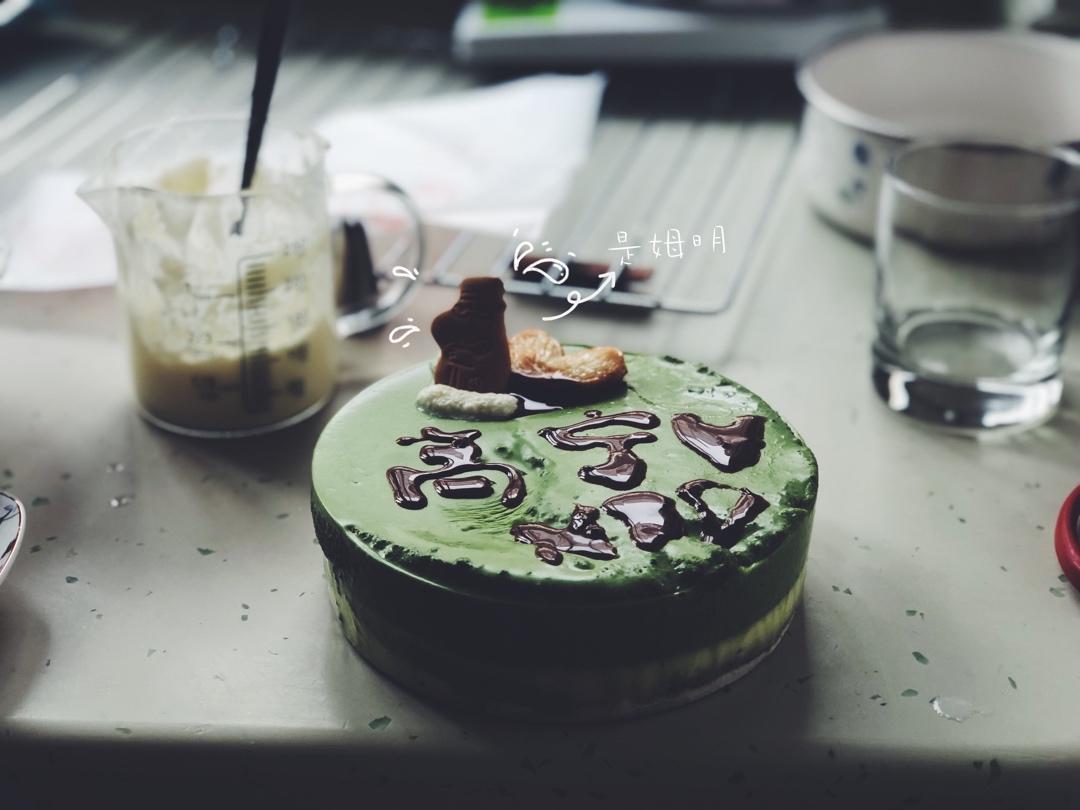 抹茶双享慕斯