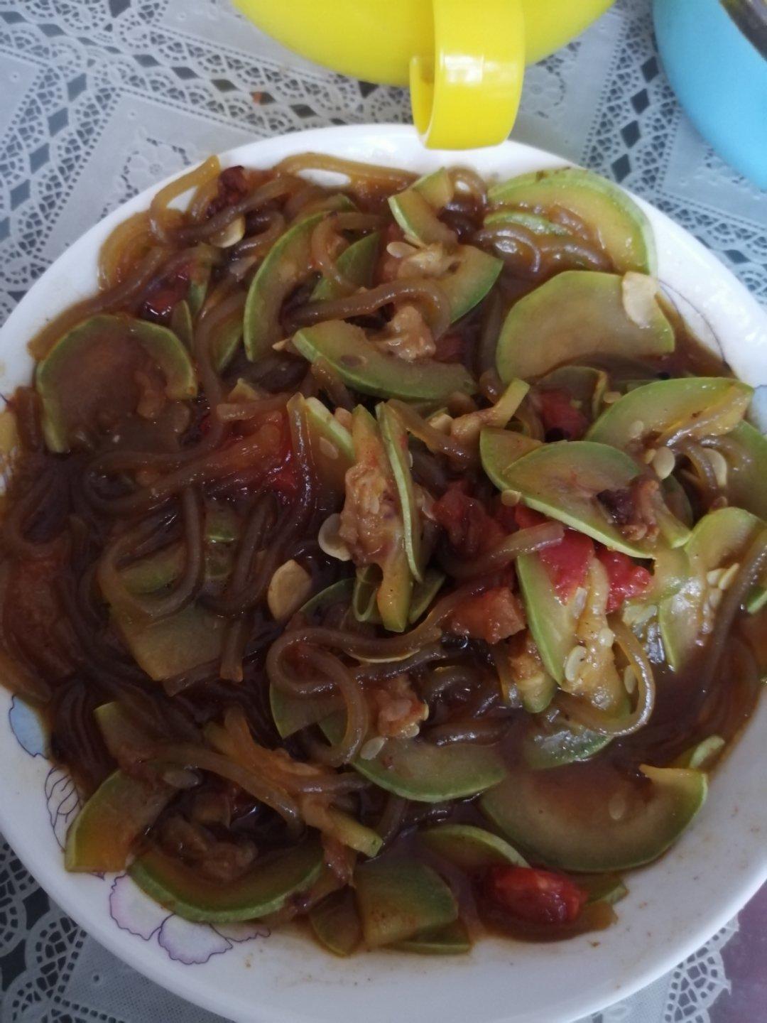 西葫芦炒番茄