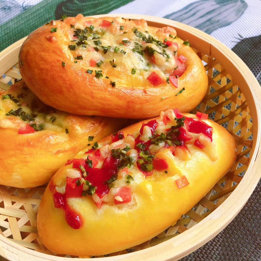 火腿肠早餐面包（一次发酵法）