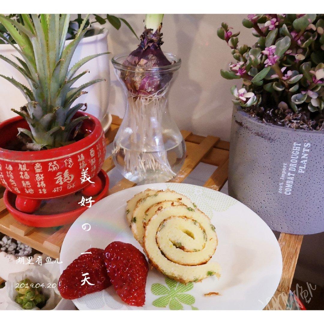 香葱肉松蛋糕卷