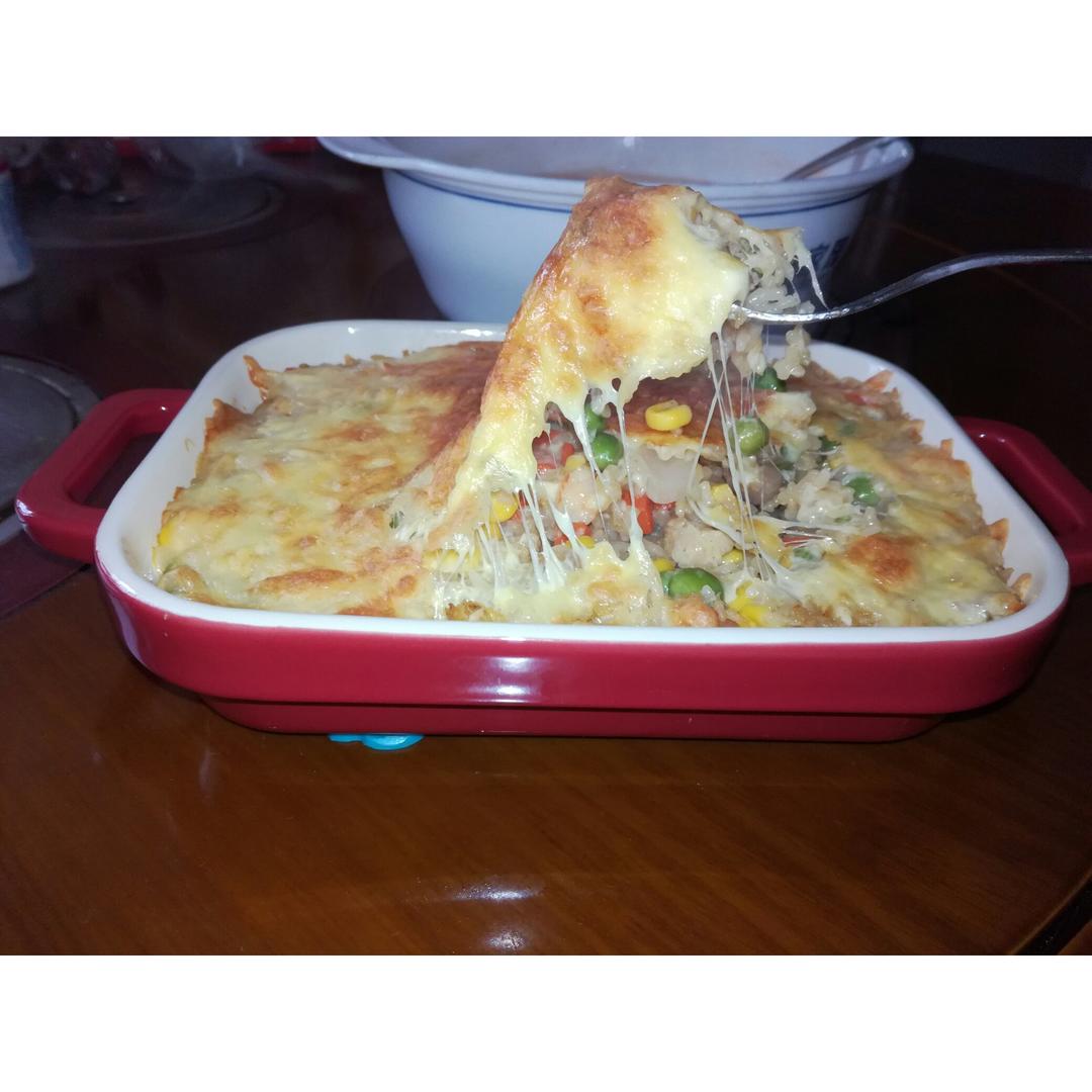番茄鸡肉焗饭