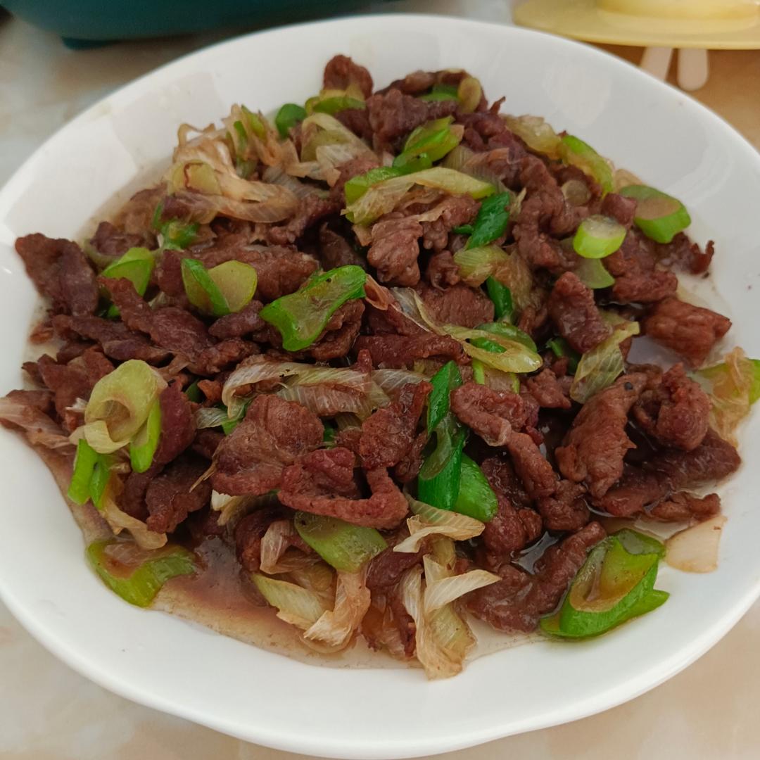 葱爆牛肉片