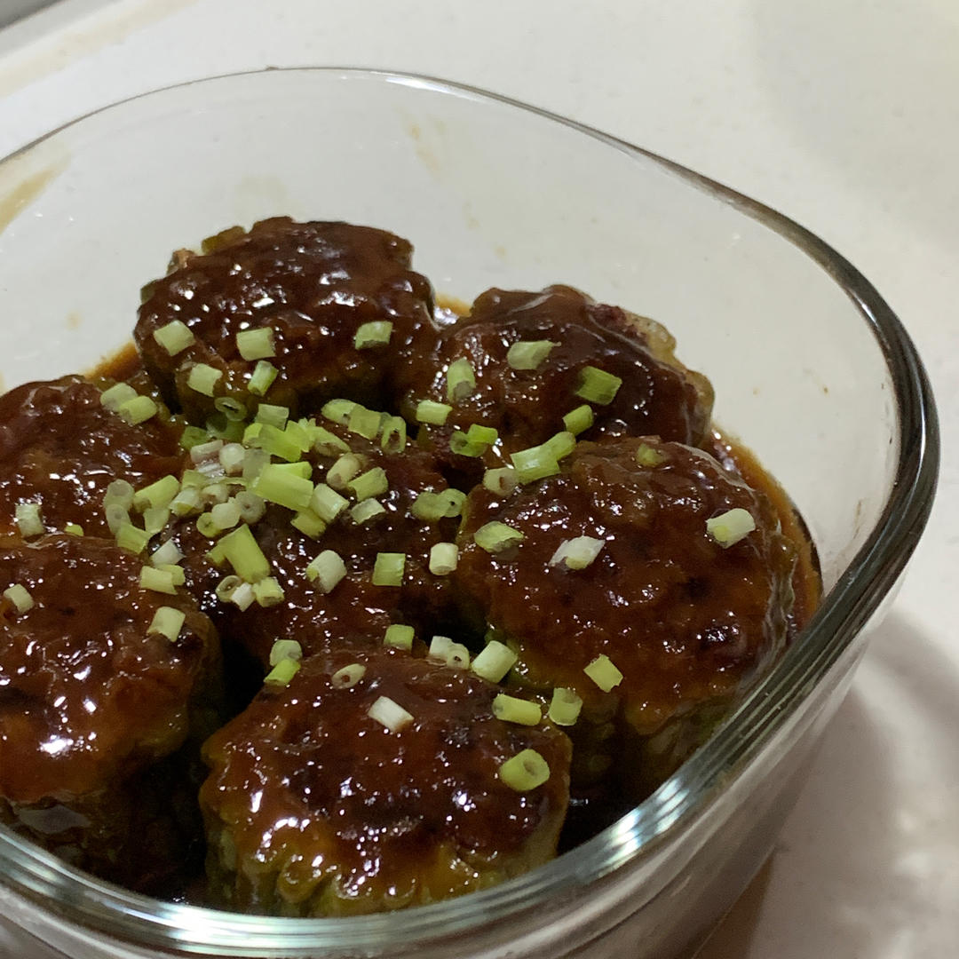 厨师长教你：“苦瓜酿肉”的家常做法，口感和味道很棒，先收藏了
