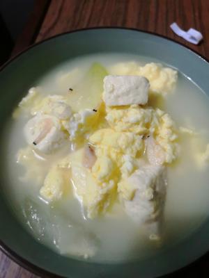 *冬瓜豆腐鸡蛋汤的做法 步骤1
