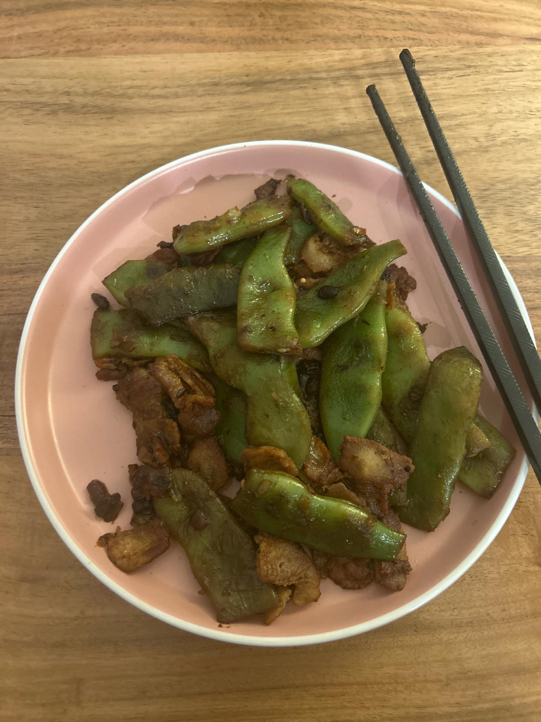 东北油豆角炖肉