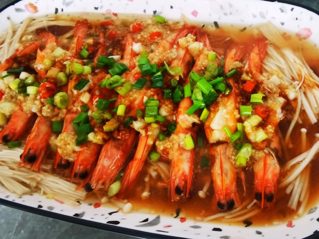 金针菇蒜蓉虾