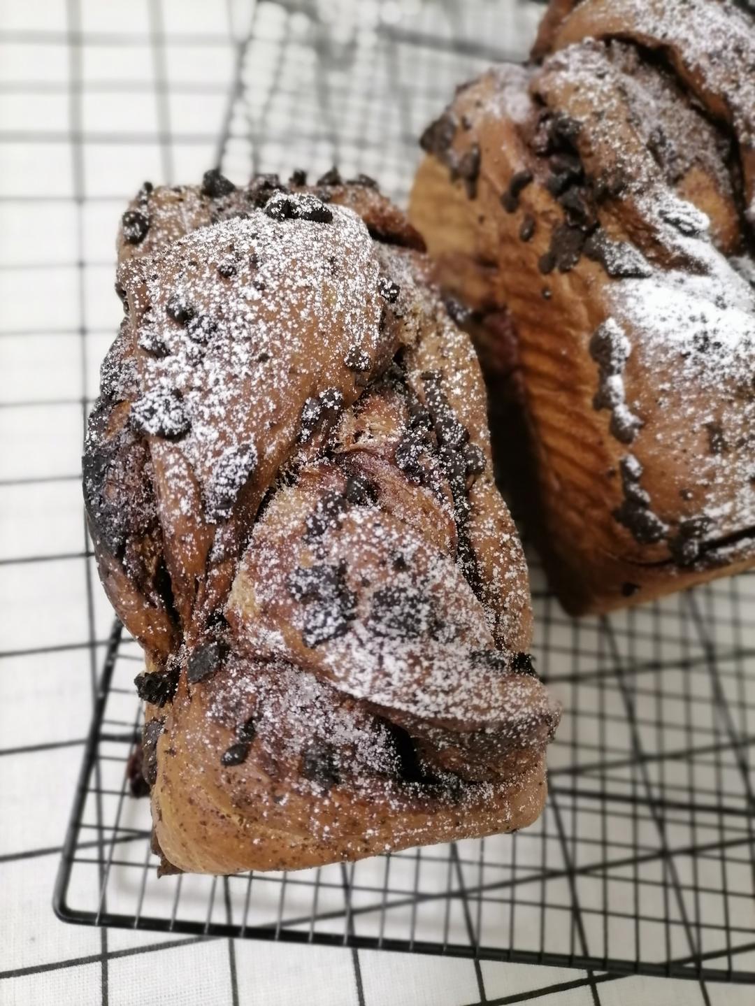 雪山巧克力吐司（巧克力奥利奥吐司面包）