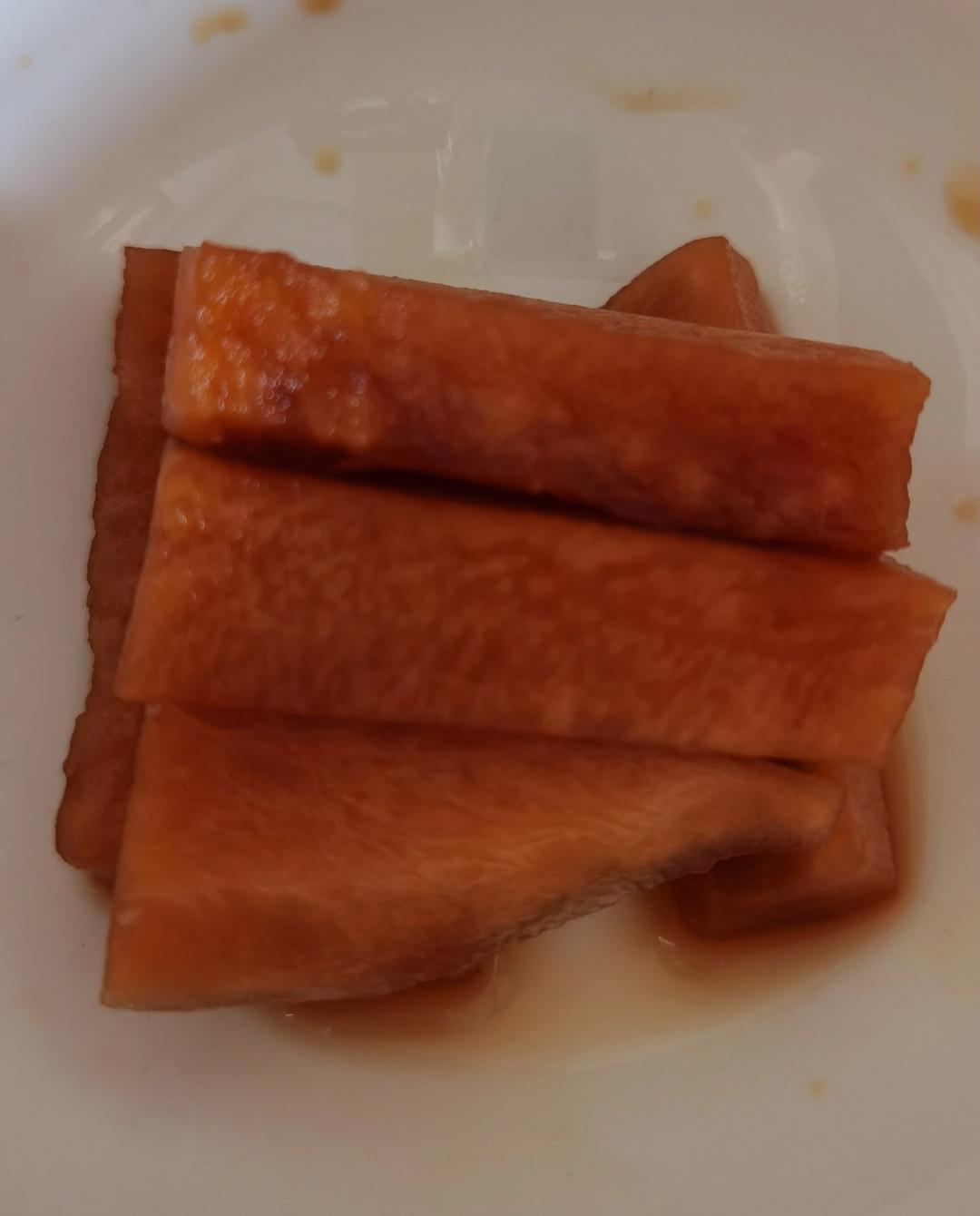 话梅脆腌萝卜
