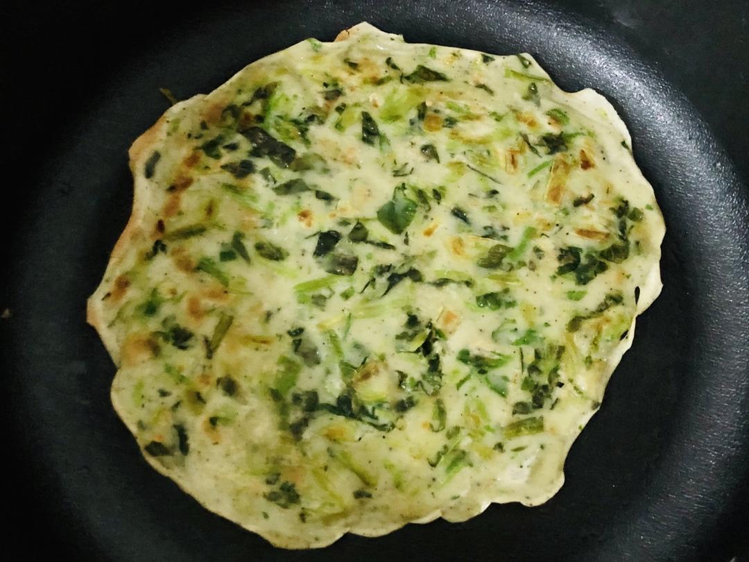 菠菜鸡蛋饼