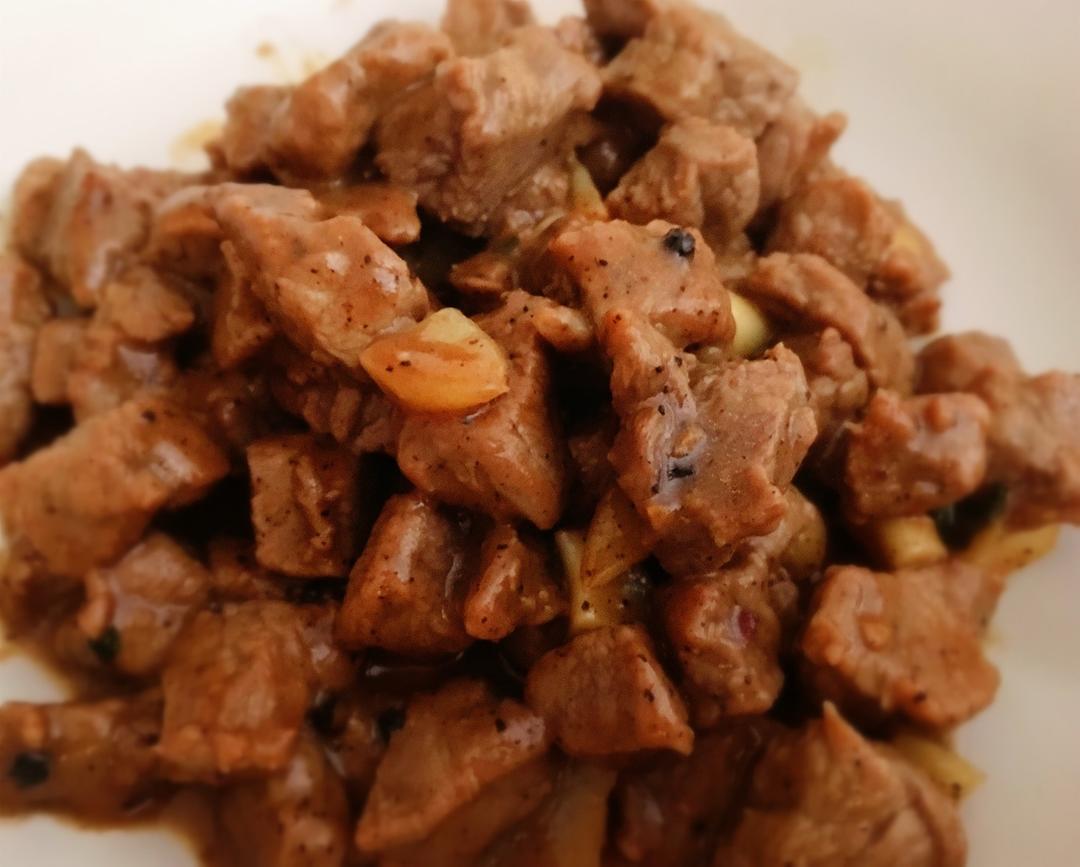 黑蒜子牛肉粒