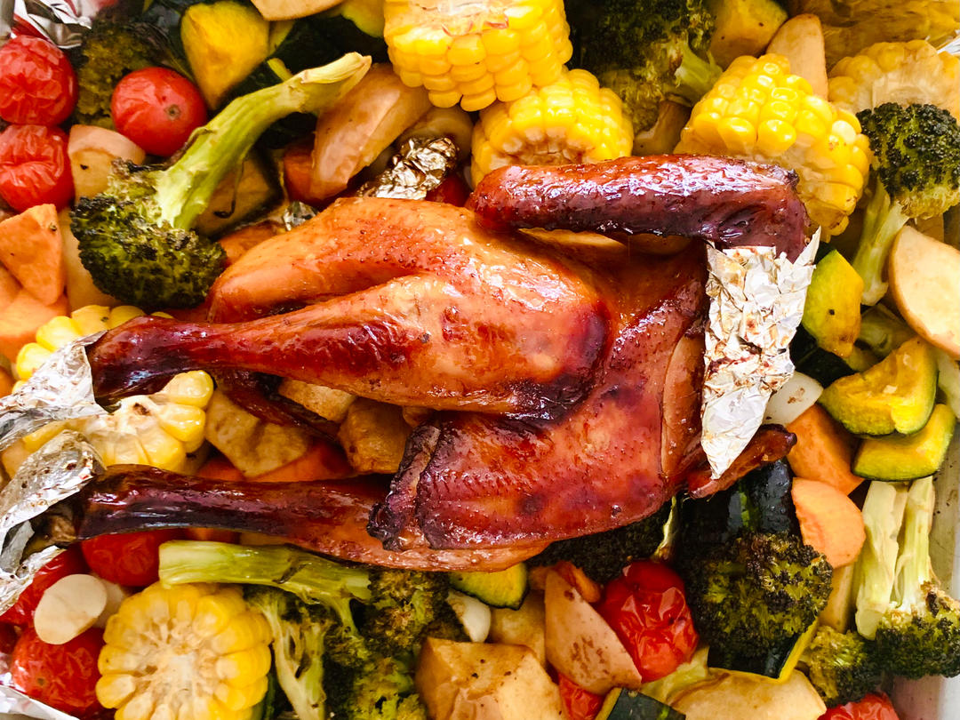 蜂蜜苹果烤鸡/圣诞烤鸡