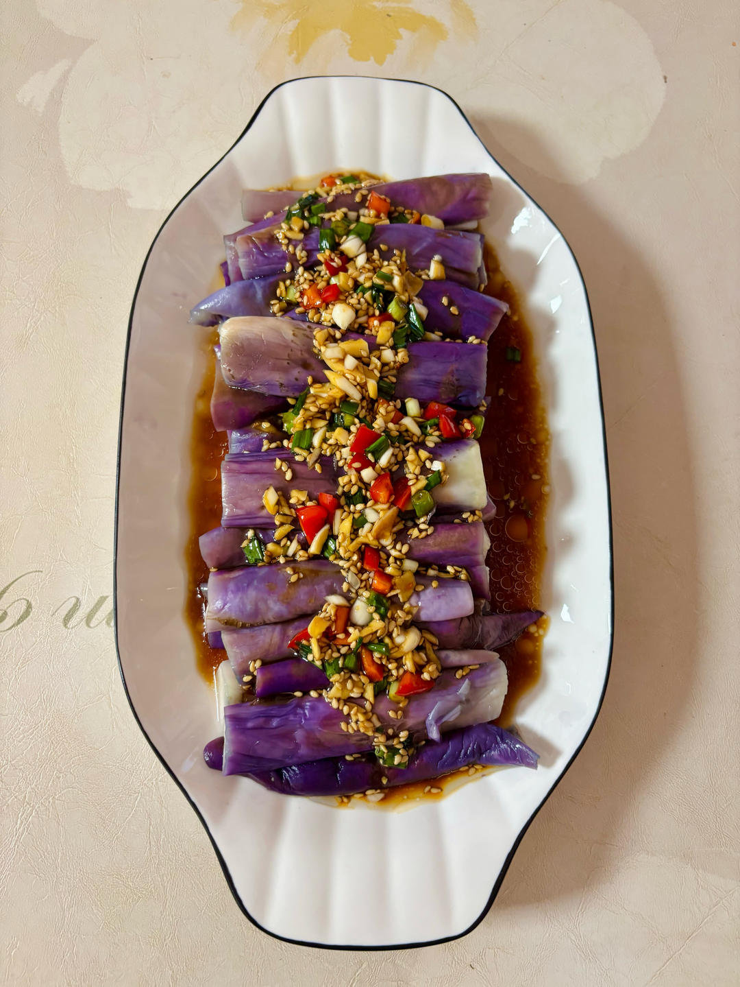 不变色手撕蒸茄子丨凉拌茄子