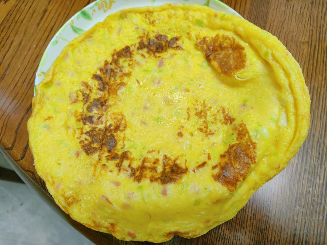 简单快手鸡蛋饼 柔软翻面不破