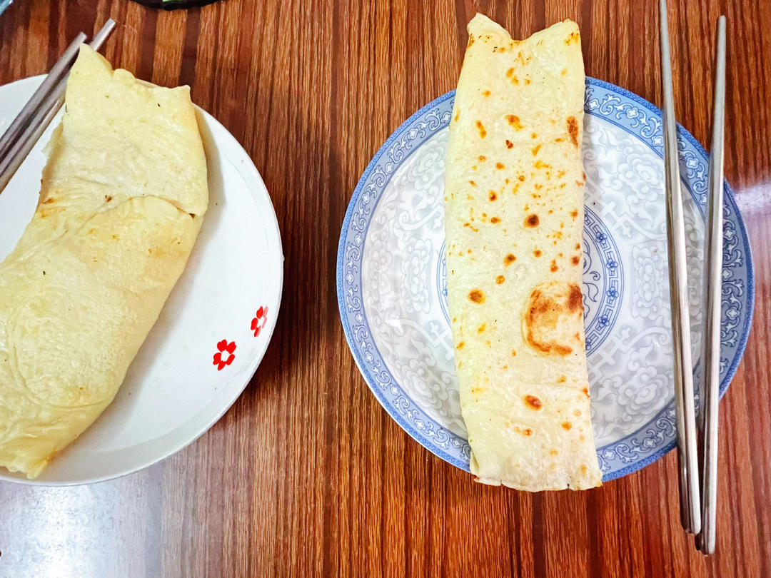 香菇虾仁馅饼卷