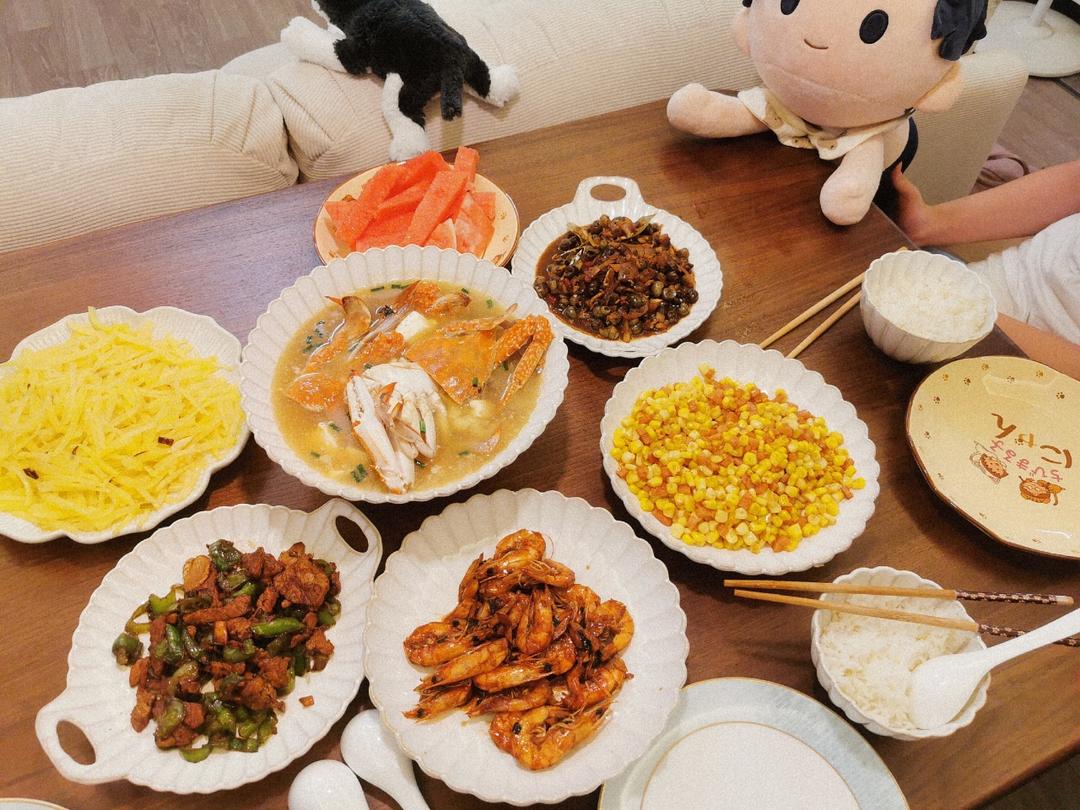梭子蟹豆腐羹（鲜是鲜就是有点费米饭）