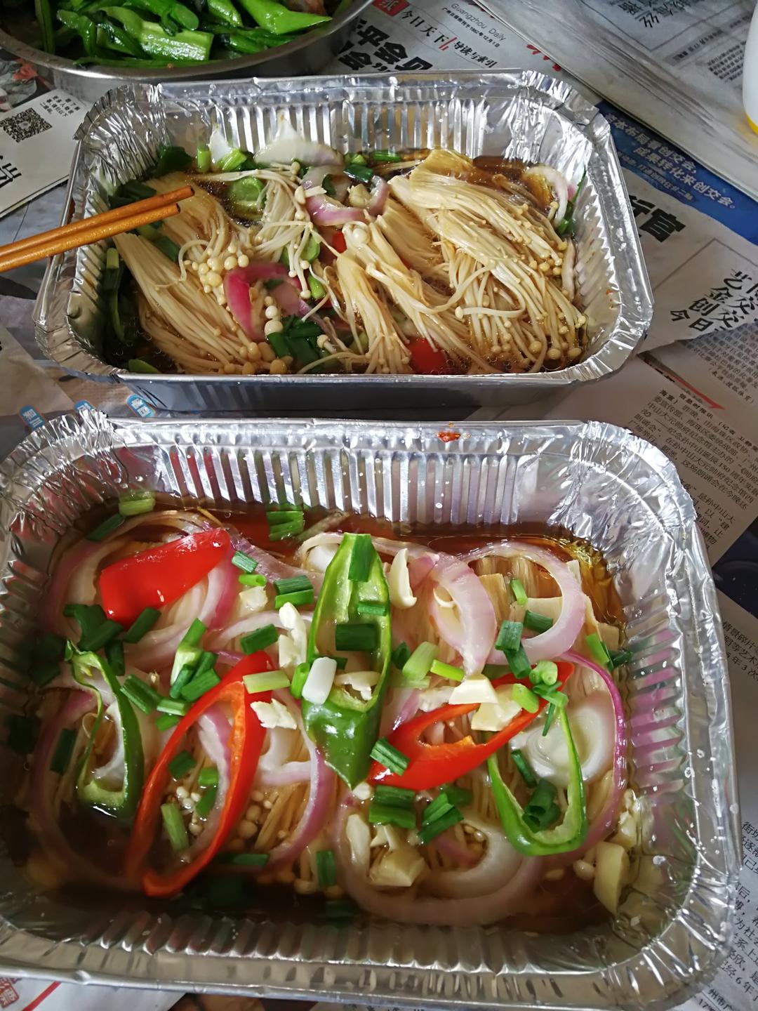 蒜蓉烤金针菇（烤箱版）
